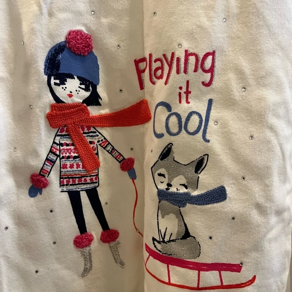 Gymboree size 6 NWT winter themed long sleeve t-shirt